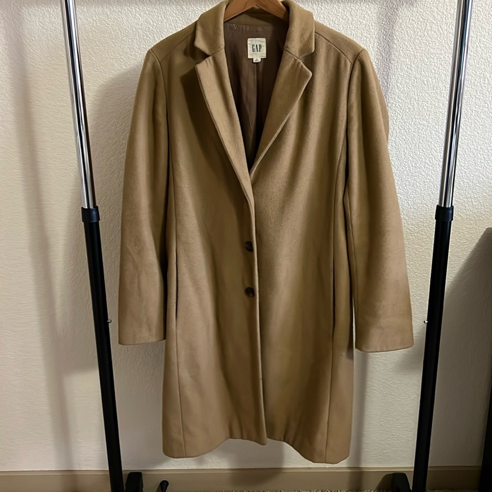 GAP Longline Wool Camel Coat